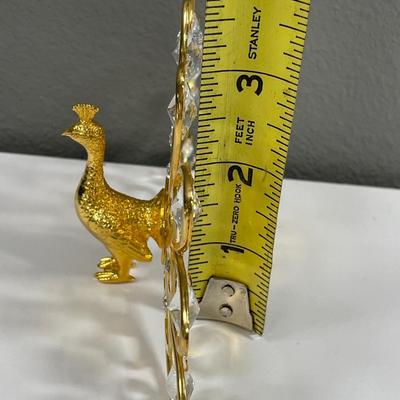 Crystal peacock and ornament