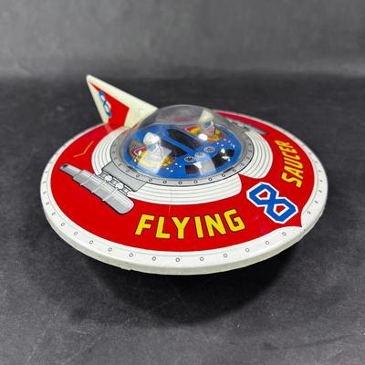 Vintage Friction Toy | Flying Saucer 8 | HAJI