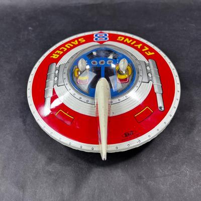 Vintage Friction Toy | Flying Saucer 8 | HAJI