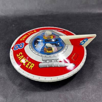 Vintage Friction Toy | Flying Saucer 8 | HAJI