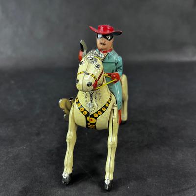 Vintage Tin Litho | Mechanical Western Ranger