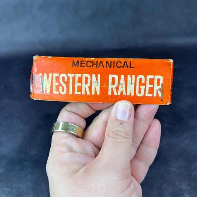 Vintage Tin Litho | Mechanical Western Ranger