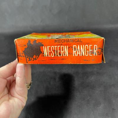 Vintage Tin Litho | Mechanical Western Ranger