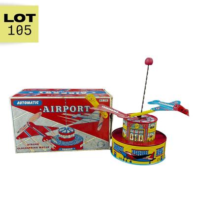 Vintage Tin Litho | Automatic Airport | Ohio Art