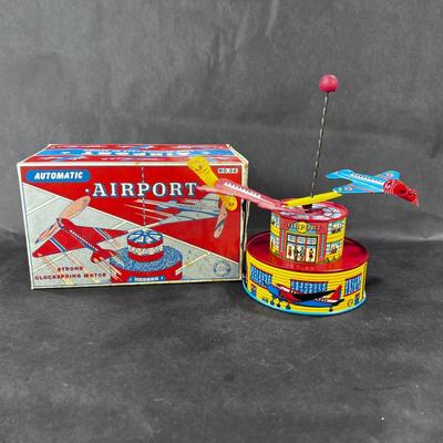 Vintage Tin Litho | Automatic Airport | Ohio Art