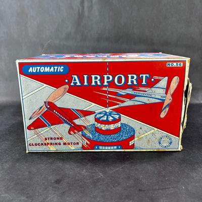 Vintage Tin Litho | Automatic Airport | Ohio Art