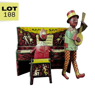 Antique Wind-Up | Ham and Sam Minstrel Team | Strauss