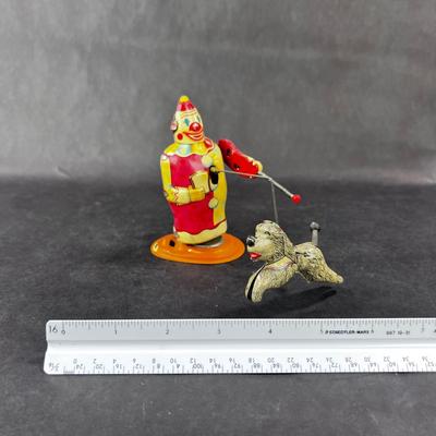 Vintage Wind-Up | Clown and Dog | TPS