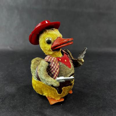 Vintage Wind-Up | Pistol Packing Duck | Nomura