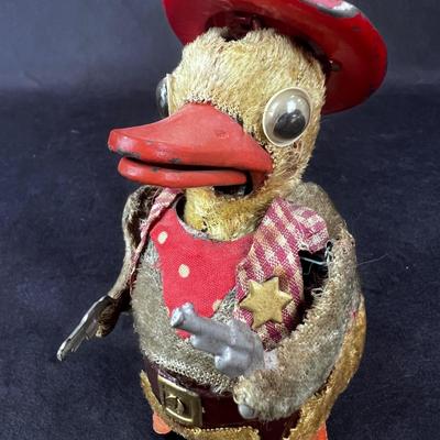Vintage Wind-Up | Pistol Packing Duck | Nomura