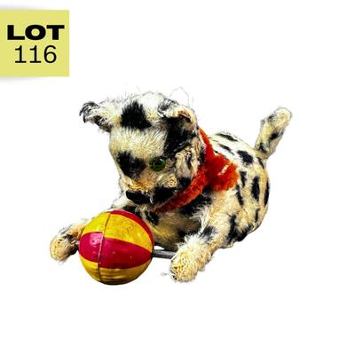 Vintage Wind-Up | Snow Leopard with Ball