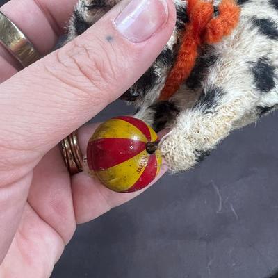 Vintage Wind-Up | Snow Leopard with Ball