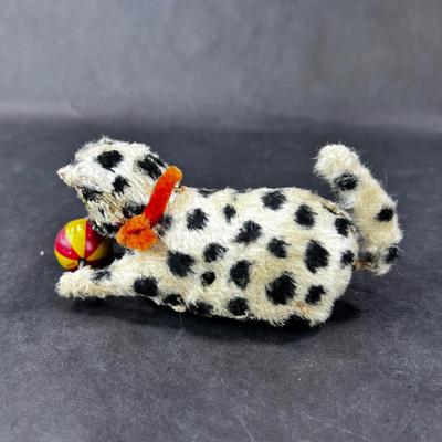 Vintage Wind-Up | Snow Leopard with Ball