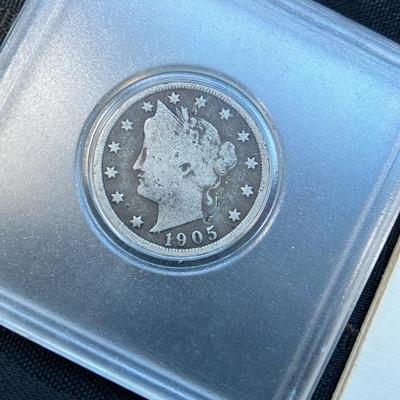 8-Coin Liberty Head "V" Nickel Lot w/ TRIPLE 1905 – 1889 to 1911 – 3 in Hard Cases – Heirloom Set!