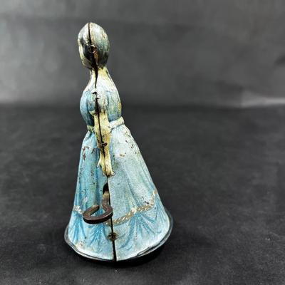 Antique Tin Litho | Wind-Up Walking Woman | Heinrich Fisher