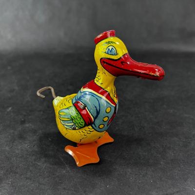 Vintage Tin Litho | Waddling Duck | J Chein