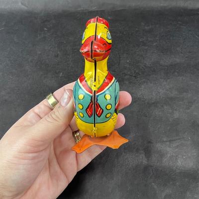 Vintage Tin Litho | Waddling Duck | J Chein
