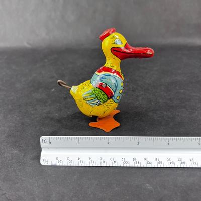 Vintage Tin Litho | Waddling Duck | J Chein
