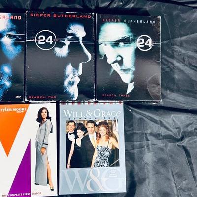TELEVISION SERIES ON DVD, 3 SEASONS OF 24, MARY TYLER MOORE, AND WILL AND GRACE