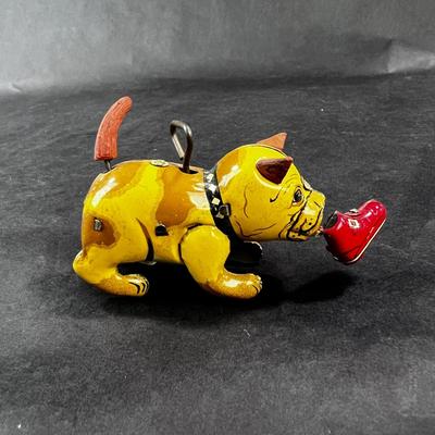 Vintage Wind-Up | Bulldog w/Shoe | Japan