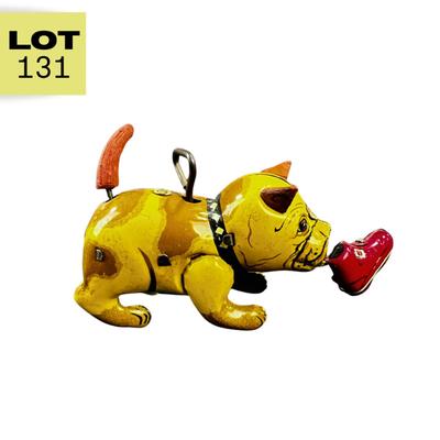 Vintage Wind-Up | Bulldog w/Shoe | Japan