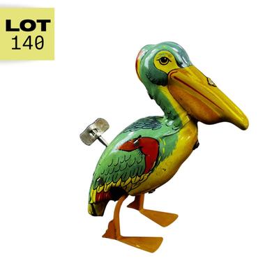 Vintage Wind-Up | Waddling Tin Pelican