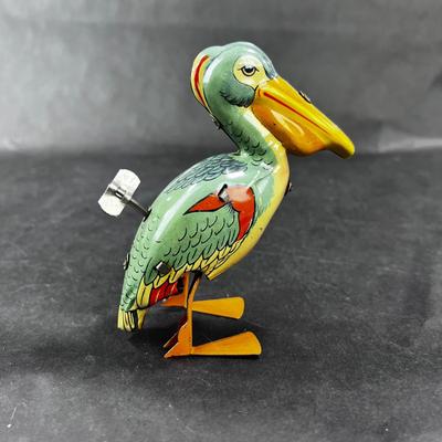 Vintage Wind-Up | Waddling Tin Pelican