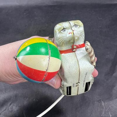 Vintage Tin Litho | Cat with Ball | US Zone Germany