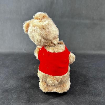 Vintage Wind-Up | Plush Bear w/ Drum and Cymbals | Japan