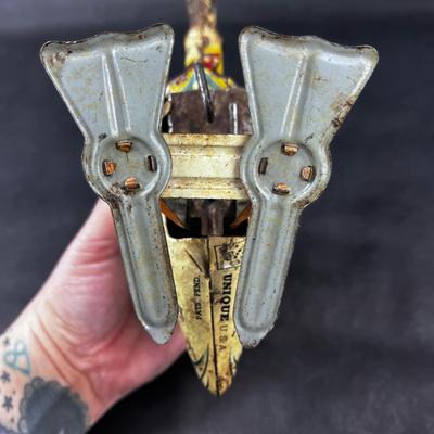 Vintage Wind-Up | Pecking Goose Duck | Unique Art