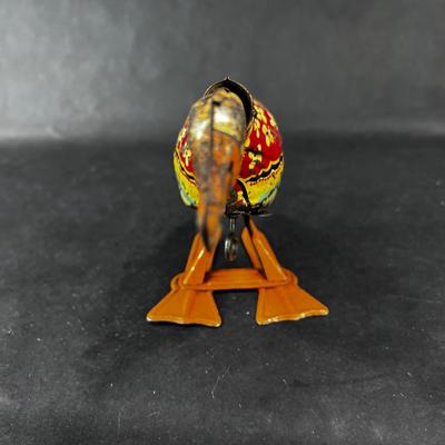 Vintage Wind-Up | Pecking Goose Duck | Unique Art