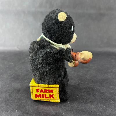 Vintage Wind-Up | Milk Drinking Bear | Nomura
