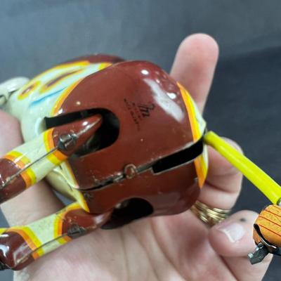 Vintage Wind-Up | Wild Roaring Bull and Boy | Mikuni