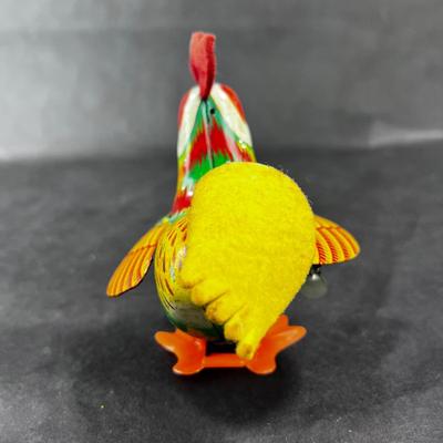 Vintage Tin Litho | Strutting Rooster