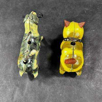 Vintage Tin Litho | Wind-Up Dogs