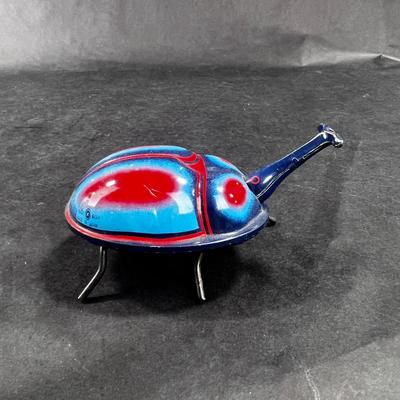 Vintage Tin Wind-Up | Walking Beetle