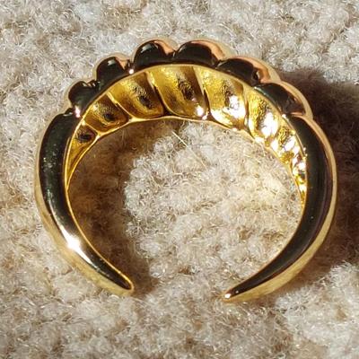 18kt Gold Overlay Sterling Silver Ring