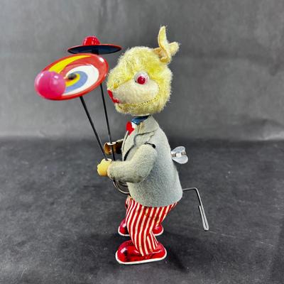 Vintage Wind-Up | Circus Rabbit with Balls and Plates