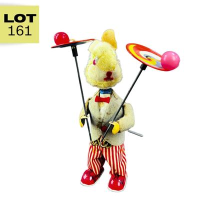 Vintage Wind-Up | Circus Rabbit with Balls and Plates