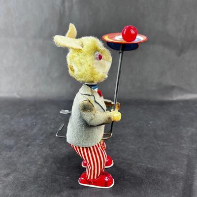 Vintage Wind-Up | Circus Rabbit with Balls and Plates
