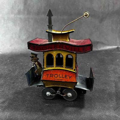 Antique Tin Wind-Up | Toonerville Trolley | Germany