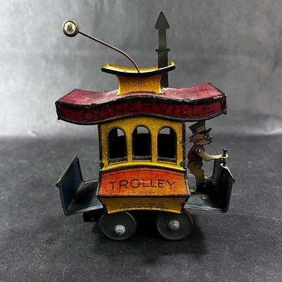 Antique Tin Wind-Up | Toonerville Trolley | Germany