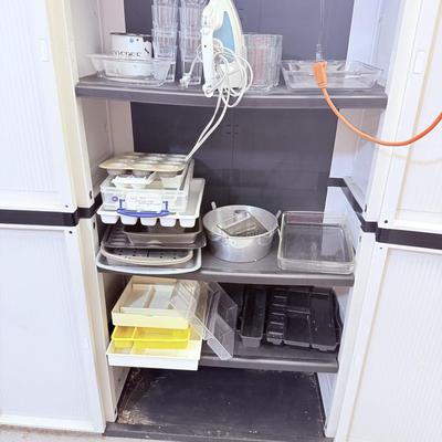 Sale Photo Thumbnail #49: - White/Gray shelving on right and brown shelving on left are not included 

NO CHERRY PICKING or taking ONLY the items you want and leaving the rest or you will be banned! Please arrive with enough time to load. Bring boxes/any tools to assemble /dolly/p