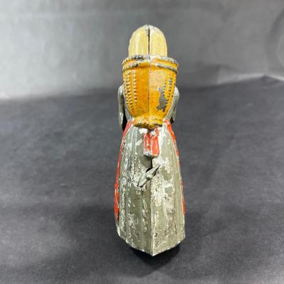 Antique Tin Wind-Up | Woman with Basket | DRGM