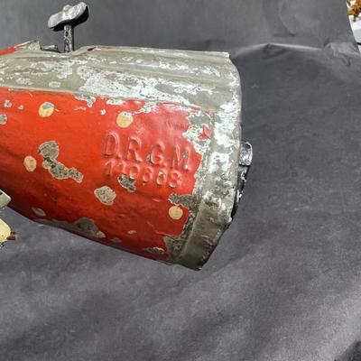 Antique Tin Wind-Up | Woman with Basket | DRGM