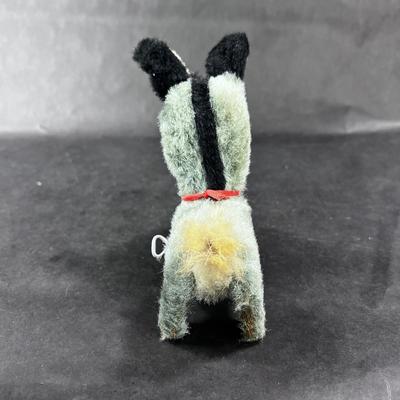 Vintage Wind-Up | Plush Hopping Donkey