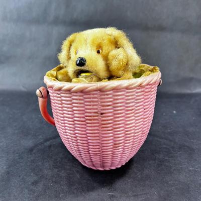 Vintage Wind-Up | Little Dog in the Basket | Alps