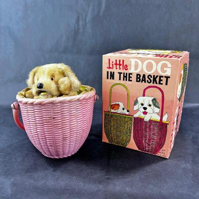 Vintage Wind-Up | Little Dog in the Basket | Alps