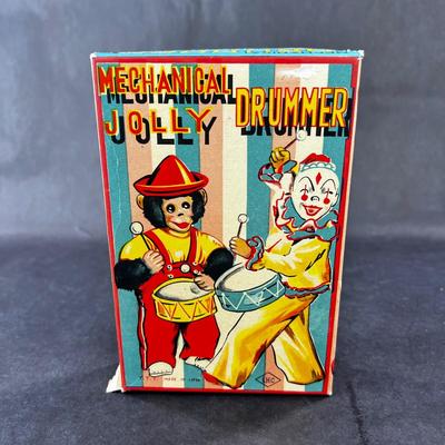 Vintage Wind-Up | Mechanical Jolly Drummer | Monkey