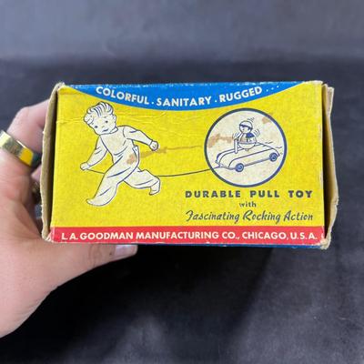 Vintage Pull Toy | Bobbin Bob Car | Lagco